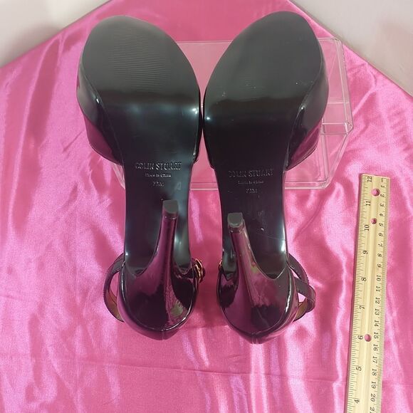 Colin Stuart Womens SZ 7.5M Black Heels. Condition is Pre-owned. - Picture 10 of 11